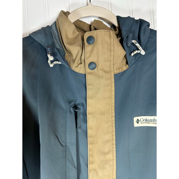 Columbia Jacket Men Full Zip Hood Omni Tech Interchange Shell Coat colour fade M - Picture 3 of 14